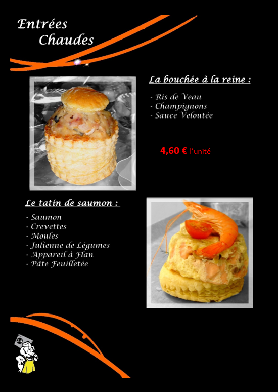 Entrées chaudes Maison gesbert